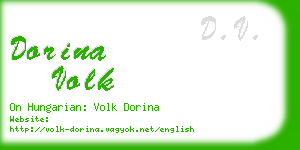 dorina volk business card